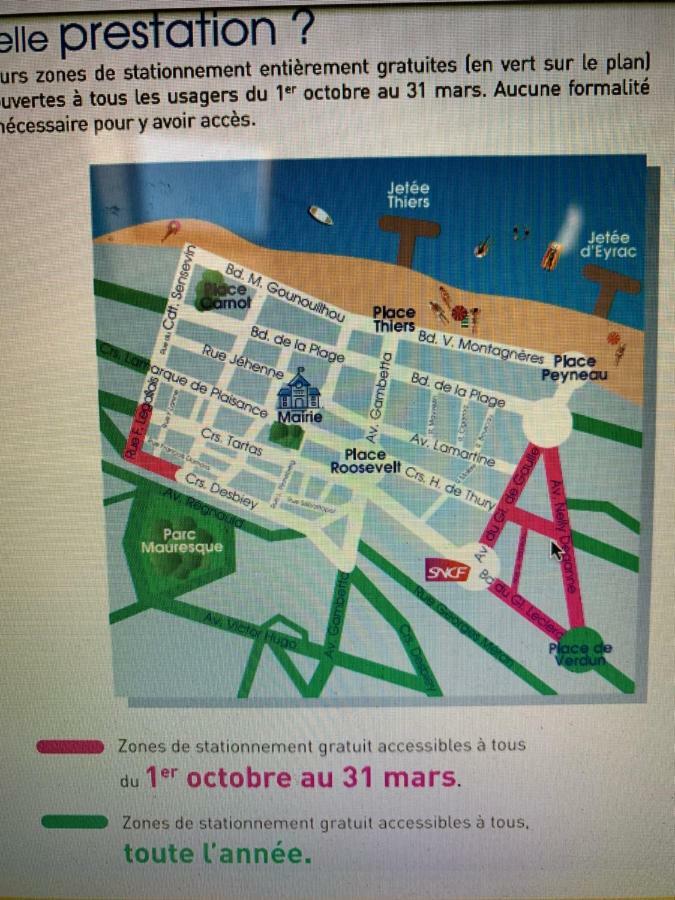 Le Central Plage - Commerce - Marche A 2 Pas Apartman Arcachon Kültér fotó